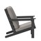 Merrick Lane Riviera All-Weather Poly Resin Wood Adirondack Style Deep Seat Patio Loveseat with Cushions